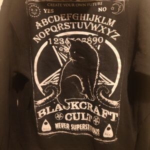 Black cat craft cult hoodie size large men's
